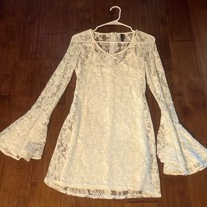Marciano XS white lace dress. Detachable slip.